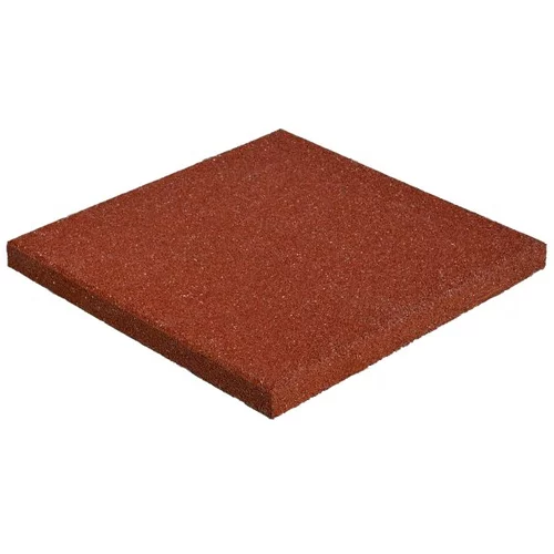 3 Gumijasta plošča za otroška igrala (50 x 50 x 3 cm, rdeča)
