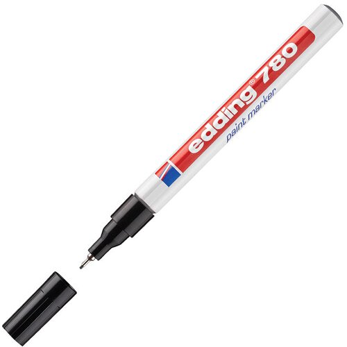 Marker permanentni lakirajući 0,8mm edding 780 crni Cene