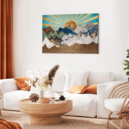 Slika - Morning in the Mountains (1 Part) Wide 120x80 Standard Cene