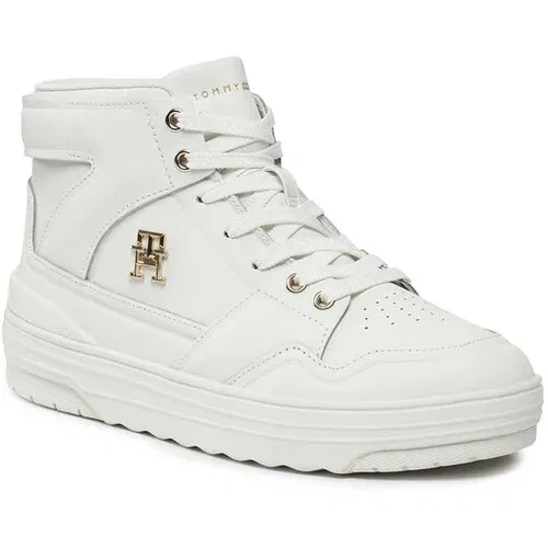 Tommy Hilfiger Superge Th Basket Sneaker Hi FW0FW07757 Écru