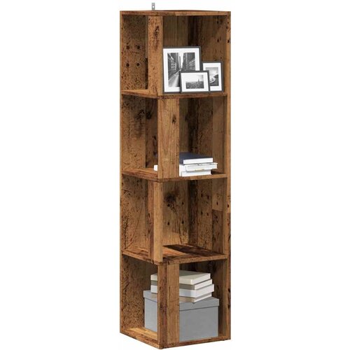 vidaXL Kutni ormarić boja staro drvo 33x33x132 cm konstruirano drvo Cijene