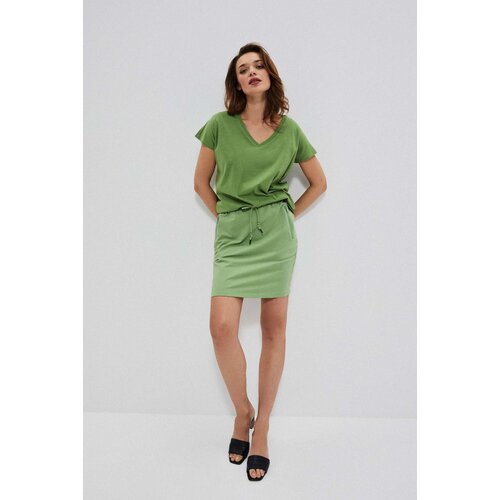 Marisse Plain Skirt With Pockets L-Sc-3711 Palm Cene