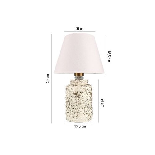 Opviq Stona lampa YL734, 25x18,5x39 cm, Bijela Slike