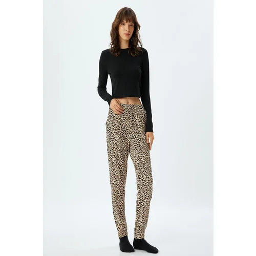 Koton Leopard Patterned Women's Pajama Bottoms