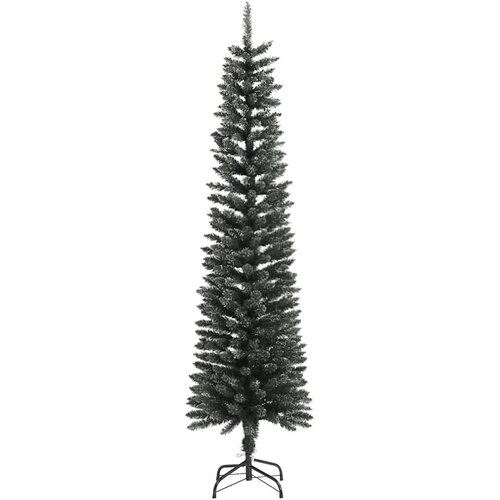  Umjetno usko božićno drvce sa stalkom zeleno 180 cm PVC Slike