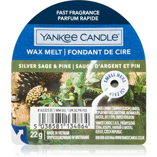 Yankee Candle Silver Sage & Pine vosek za aroma lučko 22 g Cene