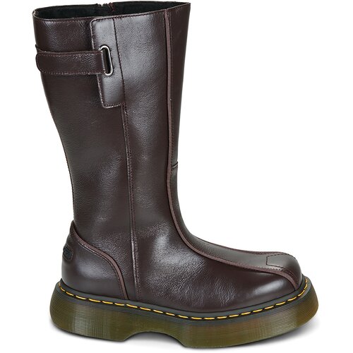 Dr. Martens Pol&amp;scaron;kornji BUZZ HIGH BOOT DARK BROWN MILLED GLOSS Kostanjeva Slike