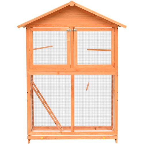  Kavez za ptice od masivne borovine i jelovine 125,5x59,5x164 cm Slike
