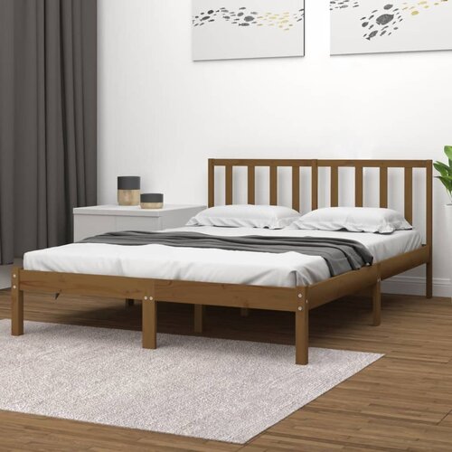  Okvir za krevet od masivne borovine boja meda 200 x 200 cm Cijene