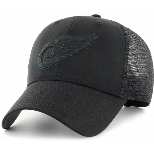 47 Brand Kapa sa šiltom NHL Detroit Red Wings boja: crna, s aplikacijom, H-BRANS05CTP-BK