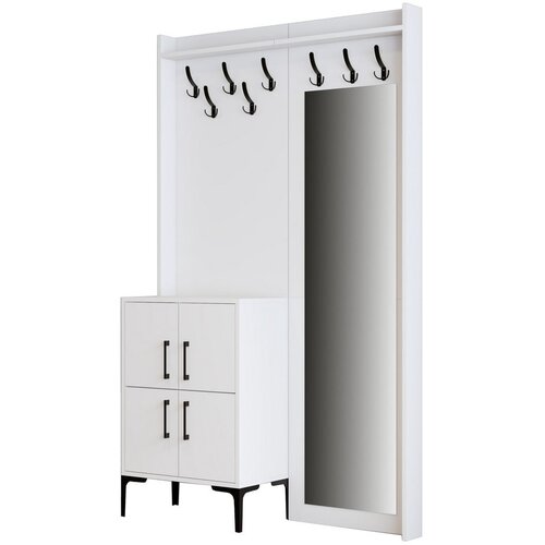Kalune Design Beli predsobni komplet Berlin - Kalune Design Slike