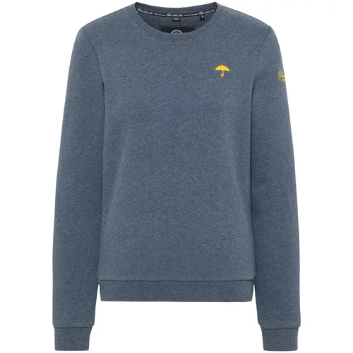 Schmuddelwedda Sweater majica morsko plava / žuta / bijela