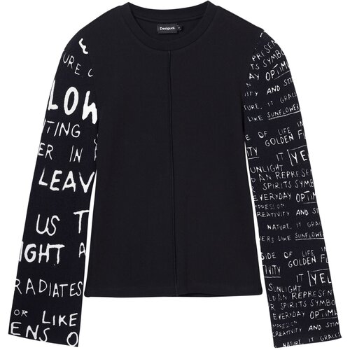 Desigual Majica crna / bijela melange Slike