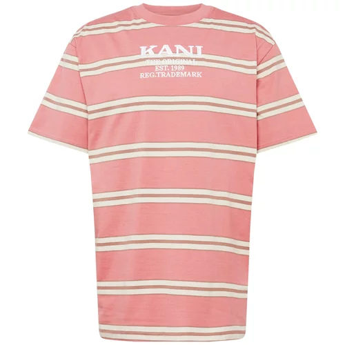 Karl Kani Majica kremna / svetlo roza / bela
