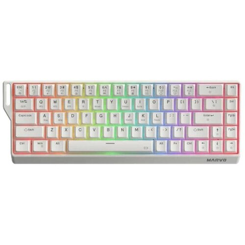 Marvo Tastatura Saber (KG965W) Mehanička / Wireless / Bluetooth / Žična / 65% / White / RGB Cene