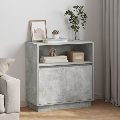 VidaXL Bife i sideboardi Sivo beton Beton Velik Bife Pravokutno Slike