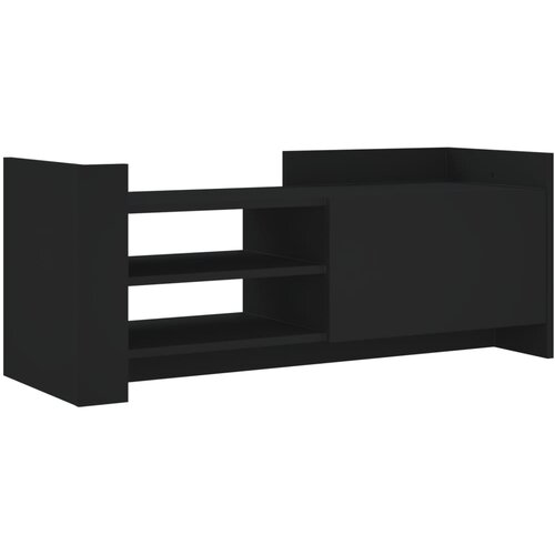 Maison Chic TV omarica - TV enota - Televizijska omarica črna 100x35x40 cm inženirski les, (21699653) Slike