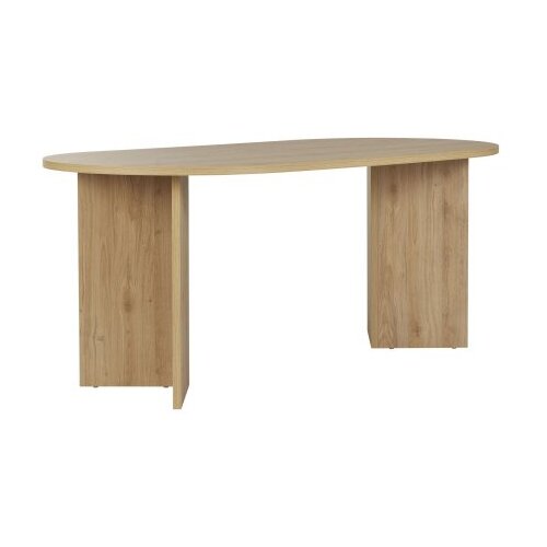 Hanah home Jedilna miza v hrastovem dekorju 89,5x180 cm Sablin &amp;ndash; Slike