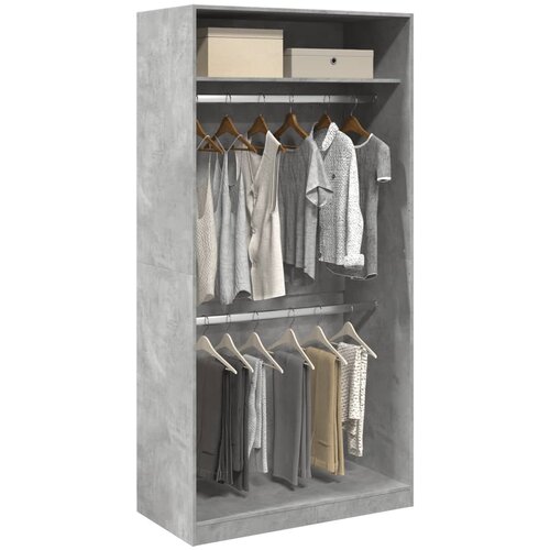 vidaXL Ormar siva boja betona 100 x 50 x 200 cm od konstruiranog drva Cene