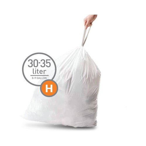 simplehuman CW0168 H-tip vrećice za kantu za smeće, dopuna (20kom) Cijene