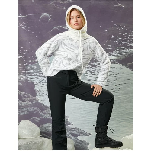 Koton Şahika Ercümen X - Soft Textured Stand-Up Collar Sweater