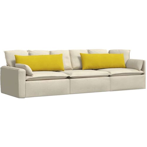 VidaXL jastučići za sofu 2 pcs žuta 120 x 40 cm kordura tekstil Slike