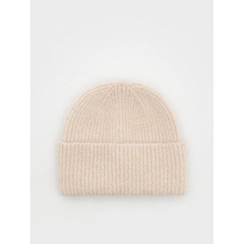 Reserved kapa beanie iz mešanice alpaka volne - ebenovina Cene
