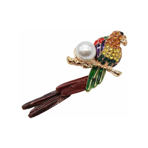 Kesi Brooch Parrot BZ-5 multicolor