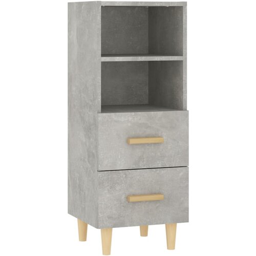 Maison Chic Komoda - Predalnik betonsko siva 34,5x34x90 cm konstruiran les, (21721084) Cene