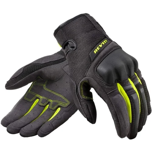 Rev'it! Volcano Black/Neon Yellow L Rukavice