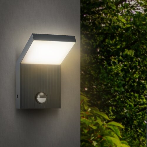  Brilagi - LED spoljno zidno svetlo sa senzorom RIANO LED/8W/230V antracit Slike