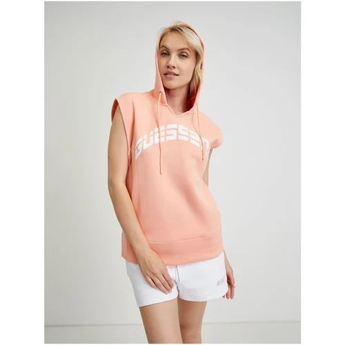 Guess Women's Sleeveless Apricot Hoodie Camilla - Women