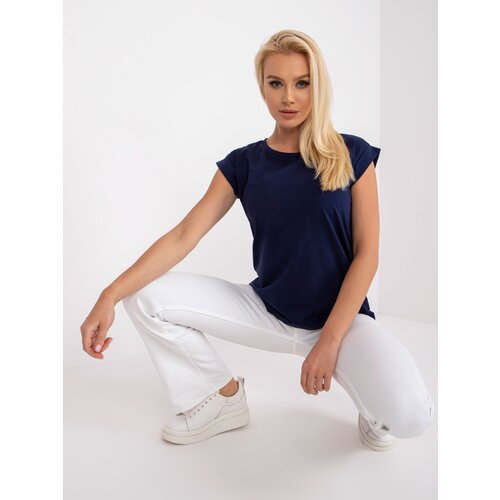 BASIC Feel Good T-shirt-RV-TS-4833.31P-navy blue Slike