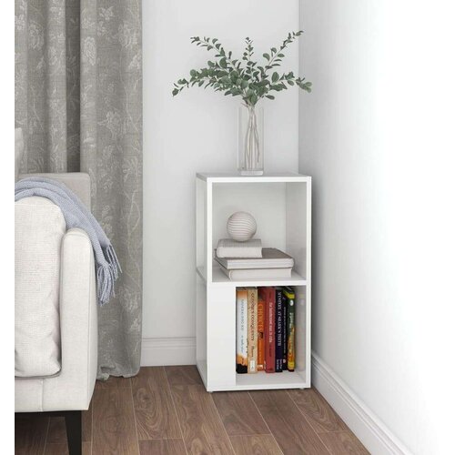 VidaXL Kotna omarica bela 33x33x67 cm iverna plo&amp;scaron;ča Slike