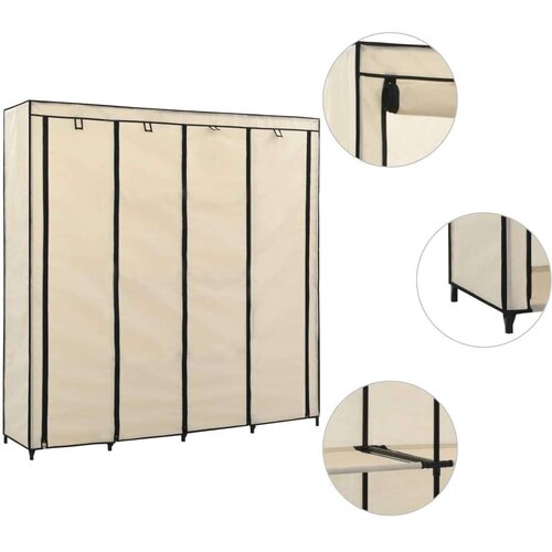 Ormar s 4 odjeljka krem 175 x 45 x 170 cm Cijene