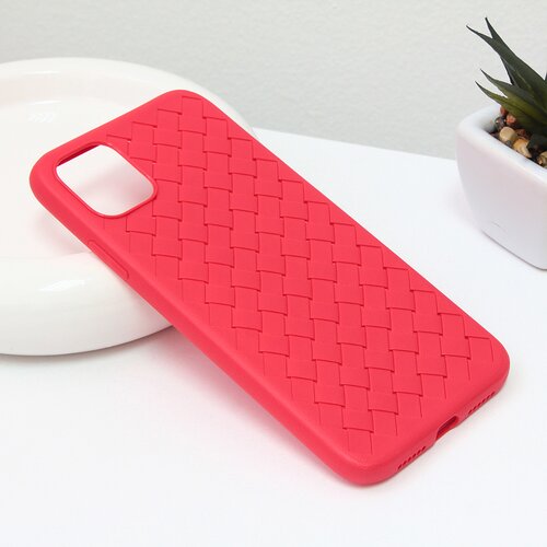 Torbica weave case za iphone 11 6.1 crvena Slike