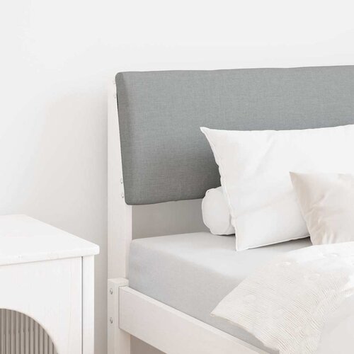 vidaXL Tapecirani uzglavlje Svijetlo siva 80 cm Čvrsto borovo drvo Cene