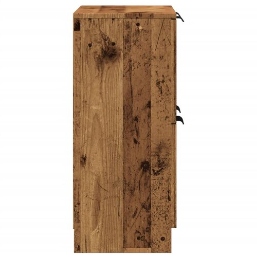 Komoda boja starog drva 60 x 30 x 70 cm od konstruiranog drva Slike