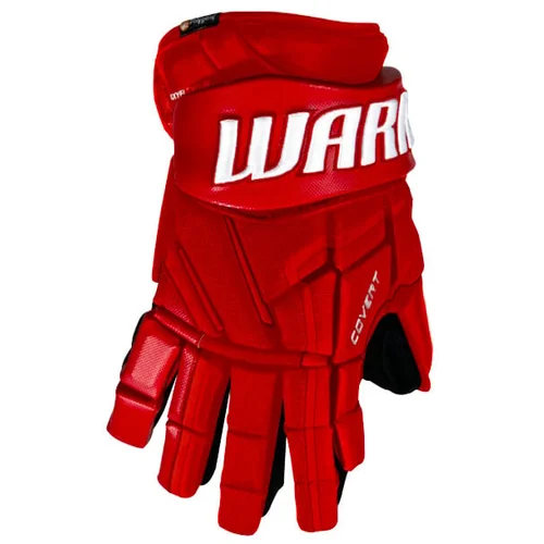 Warrior Covert QR5 Pro red Hockey Gloves, Junior