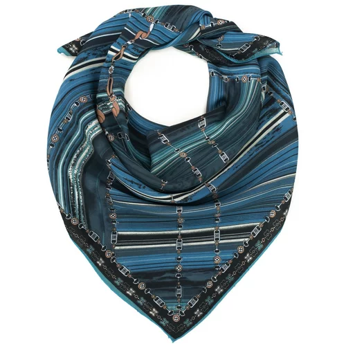 Art of Polo Woman's Scarf Szq013-4 Navy Blue