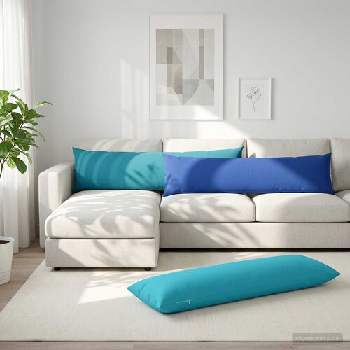  Jastuk HEERLEN Kraljevsko plava 40 x 145 cm Poliester Slike