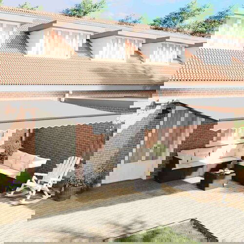 Nadstrešnica s Ručna Antracit 5 × 3 5 m Metal Cijene