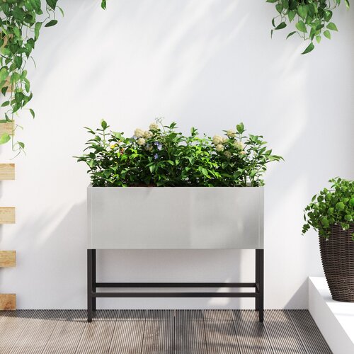 vidaXL Nerjaveče jeklo 60 x 26 x 45 cm Dekorativni vložki Cene