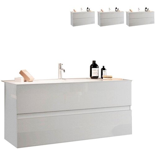 LC Mobili Sodoben kopalni�ki blok z 2 predaloma, bel - START 439013-S100 Cene