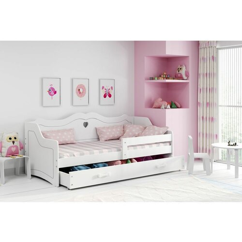 Julia drveni dečiji krevet klasik sa fiokom 160x80 - beli 2R49JN9 Slike