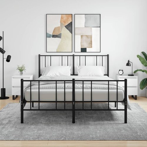 VidaXL Noćni ormarići 2 kom sjajni bijeli 40x35x50cm konstruirano drvo Slike