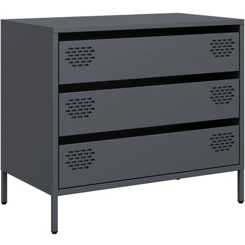Maison Chic Komoda - Predalnik antracit 68x39x58,5 cm hladno valjano jeklo, (21718348) Slike