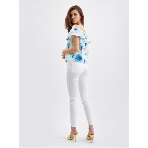Orsay Blue-White Ladies Flowered Blouse - Ladies Slike