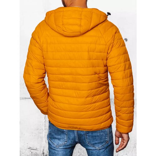 DStreet Men's Yellow Quilted Jacket Cene