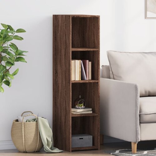  The Living Store Visoka omara rjavi hrast 30x41x124 cm inženirski les - Visoka Omara, (21496117) Slike